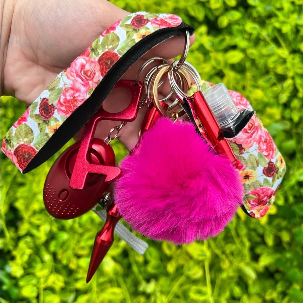 Rose Safety Keychain